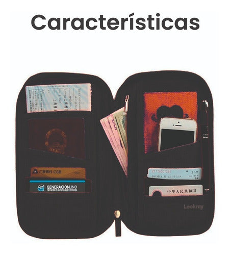 Travel Document Holder with Closure Passport Organizer Travel Case 31