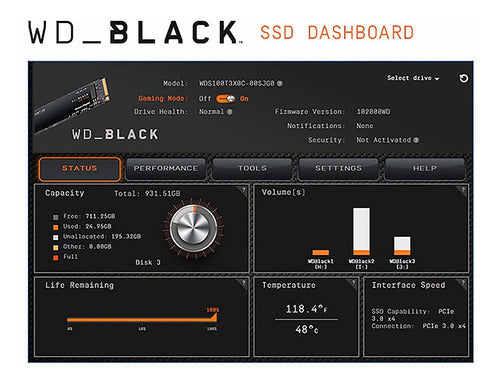 WD_BLACK M.2 2280 2TB NVMe Gaming SSD - SN750 5