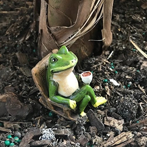 Maad Brands Miniature Frog Garden Statue 2 Small Figure 2