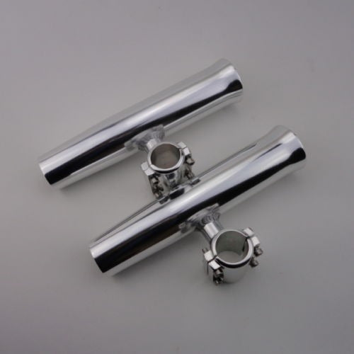 2pcs Tournament Aluminum Style Clamp Fishing Rod Holder 1-1/4" 1