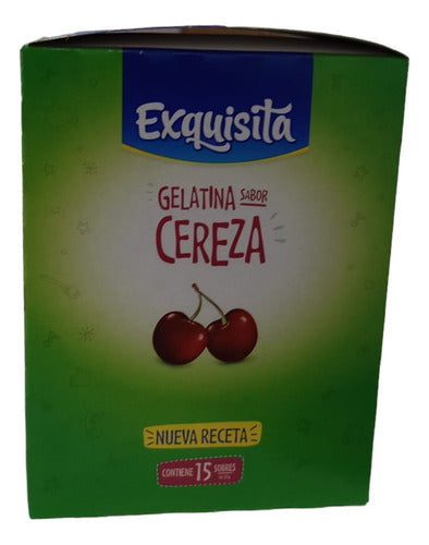 Gelatina De Cereza Light Exquisita Display De 15 Unidades 1