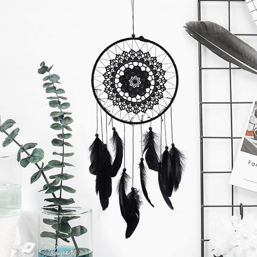 Natudeco Wall-Mounted Dreamcatcher with Feathers 3