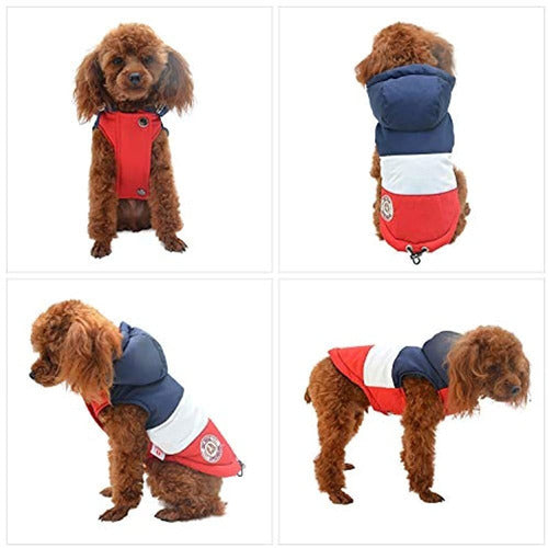 Lovelonglong Impermeable Chaqueta Para Perro Con Capucha Par 3