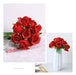 Flyup Artificial Rose Flowers 12 Heads Bridal Bouquet 3