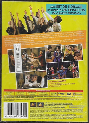 Glee La Quinta Temporada Completa 6 Dvd Nuevo Original 2