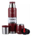 Terrano Stainless Steel 1L Thermos Without Handle + Mate with Lid + Straw 6