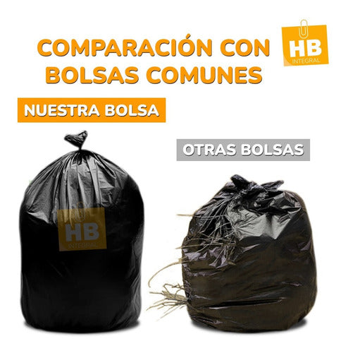 Stendy Very Resistant Black Trash Bags 80x110 X100u 4