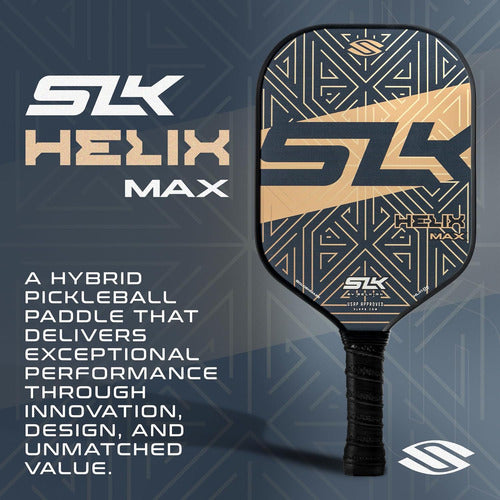 SLK Helix Pro 2024 Pickleball Paddle, Hybrid Carbon Face 1