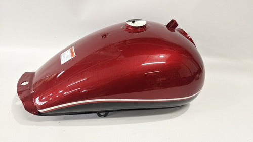 Tanque De Nafta Original Gilera Yl 200 Custom Rojo Con Negro 1