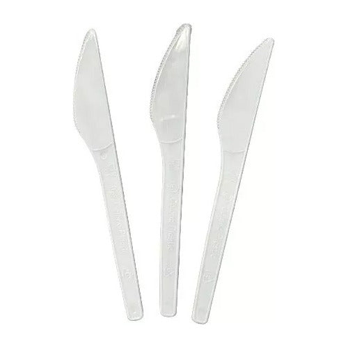 Aries Disposable Plastic Knives White X 50 Units 0