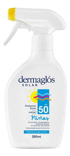 Dermaglos Protector Solar Niños Spray Con Gatillo Fp50 250ml 0