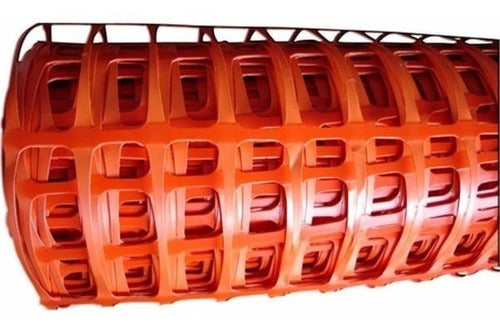 OMM Malla Plástica Naranja Red Plástica 1mt X 50mts Delimitadora 2