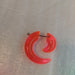 Acrylic Steel Spiral Fake Expander Horn Earrings Piercing 3-4 cm 103