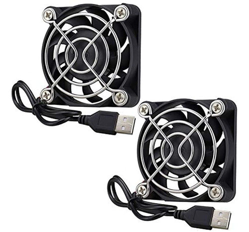 Gdstime Paquete De 2 Ventiladores Usb De 50 Mm, Ventilador D 0