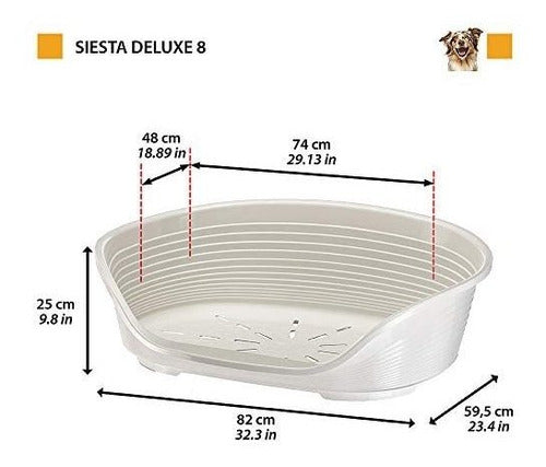 Ferplast Siesta N 8 Plastic Dog and Cat Bed 1