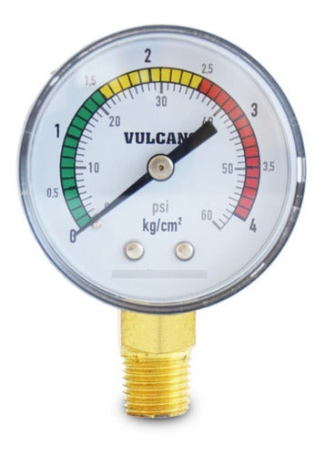 Vulcano Manometro Para Filtro Piscina Rosca 1/4 Lateral 0