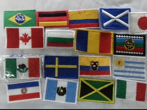 Parche Bandera Bordada Países Vs. (consulta Previa) 7x4cm.x1 0