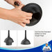 MR.SIGA Elegant Black Toilet Plunger and Brush Set 4