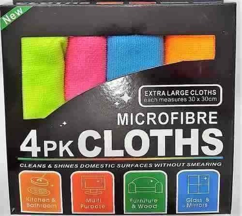 MX Microfiber Cloth Pack of 4 - 30x30 cm Cleaning Rags 2