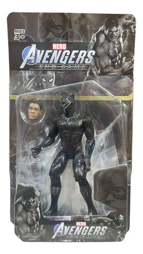 Muñeco Avengers Pantera Negra Coleccionables + Accesorio 0