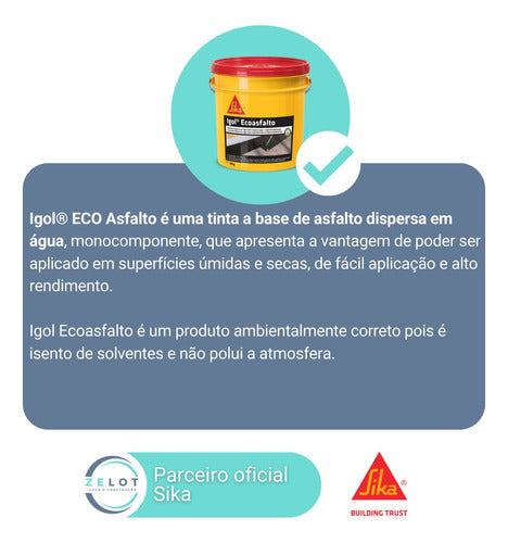 Igol Eco Asfalto Sika - 18l 2