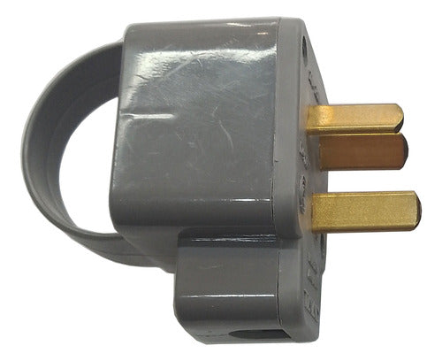 Taad 20A 3-Prong Male Plug Reinforced Handle Grey Taad 0