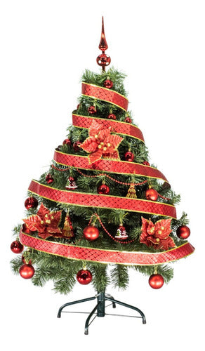 Christmas Tree Tronador Deluxe 1.80m with 60-Piece Decoration Kit 0