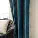 Miulee - Velvet Blue Curtains 89.8in Long, Curtain Panel Set 3