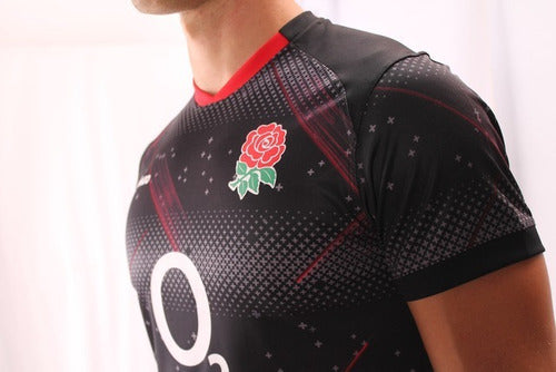 Imago Rugby Jersey England Premium Reinforced Black 2