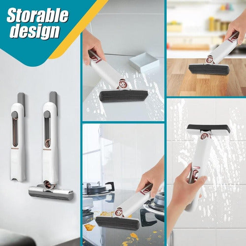 Home Trapeador Portatil Mini Mopa Rapida Limpieza Cocina Baño 1