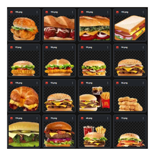 450 Fotos Hamburguers/cachorro-quentes/sanduiches Design Png 0