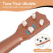 Raimy Ukulele De Aprendizaje Para Niños, 43 Cm, 4 Cuerdas, Blanco 3