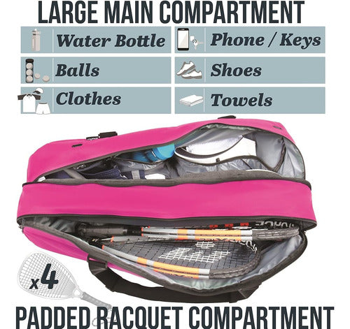 Athletico Tennis Bag and Racquetball Bag - Tennis Bags for Men and Women 4