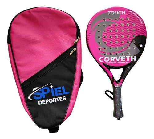 Corveth Paleta Padel Touch + Funda + Protector + Grip 0