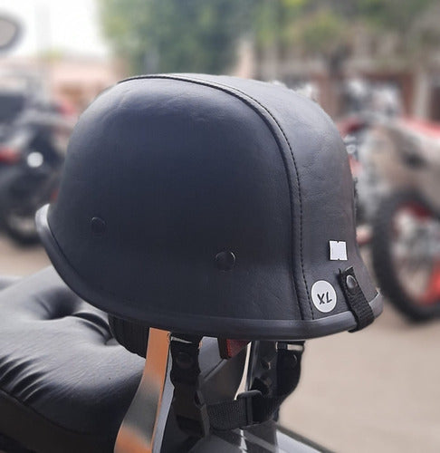 Custom German Style Chopper Motorcycle Helmet 4