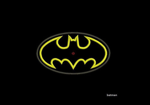 Batman Child Embroidery Machine Designs Matrices Brother Janome 1