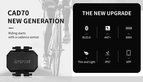 Igpsport Cadence Sensor CAD70 Compatible with Strava & Garmin C-107 3