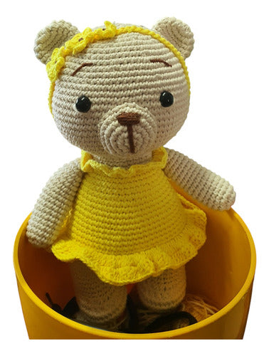 Adorable Crocheted Amigurumi Bear Toy 0