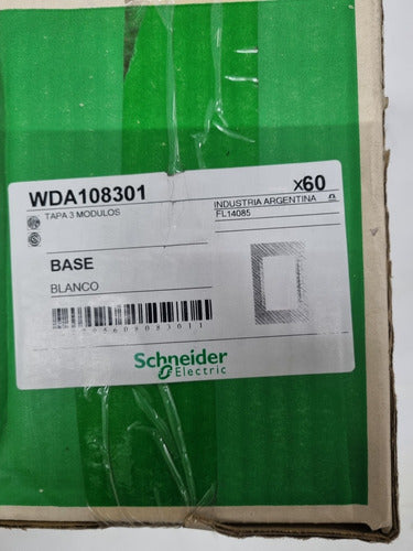 Schneider Electric Tapa 3 Modulos Base Blanco 3