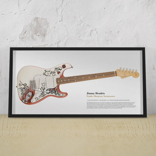 Postercity Cuadro Guitarra Kurt Cobain Fender Jag Stang 30 X 60 Cm 4