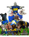 Boca Juniors Bulldog Dog Jersey Personalized Name & Number Print 4