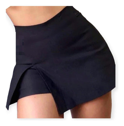 Divinas Reylav Short Pollera Pinzado Con Cierre De Bengalina Cace Perfecto 4