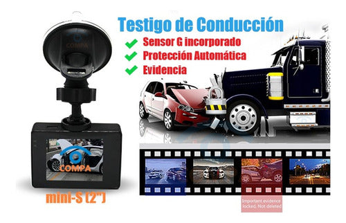 Camara Auto Dvr Full Hd 1080p 120° 32gb Visión Noct Sensor G 2