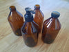 Amber Glass Jar Set 4