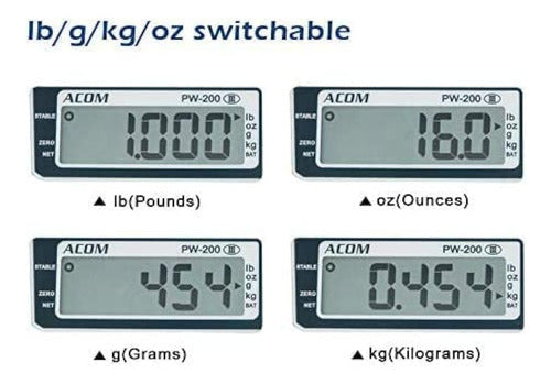 VisionTechShop ACOM PW-200 Digital Scale 4