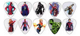 Marvel Super Heroes Guitar Picks Featuring Captain Marvel and Others 0