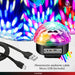 Bola Luz Led Rgb Rítmica Parlante Usb Mp3 Bluetooth 10w 1