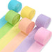 PartyWoo Crepe Paper Streamers, 6 Rolls 0