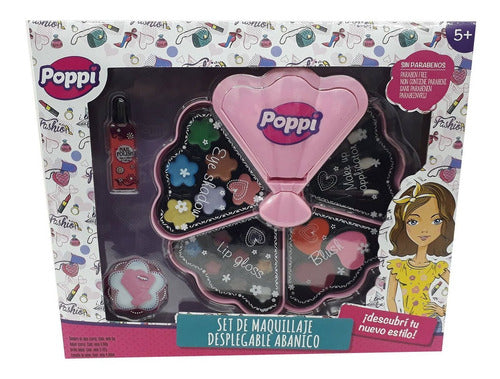 Set De Maquillaje Desplegable Abanico Poppi Ploppy 381428 1