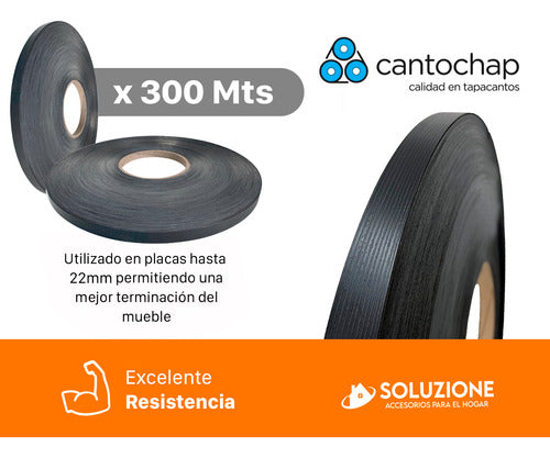 Tapacanto Pvc Filo Sauco 22mm X 300 Mts Para Máquinas 7